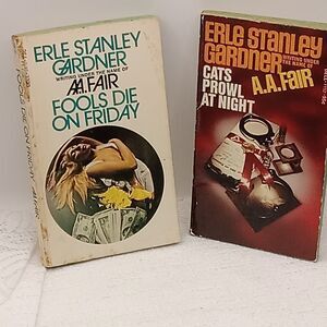 AA FAIR Dell PB Cool & Lam Cats Prowl Night Fools Die Friday Detective Pulp 70s